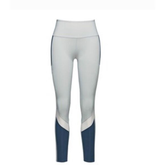 Mammut‎ Vella Tight Womens Athletic Climbing Ankle Leggings Blue & White Small - Picture 1 of 9